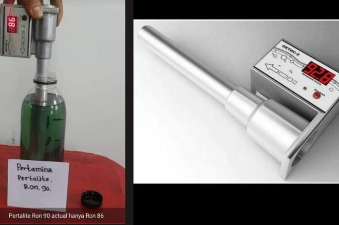 alat uji coba pertalite