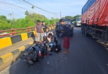 Kurang Konsentrasi, Pemotor Asal Tuban Tewas Tabrak Truk Misterius di Jalur Pantura Bancar